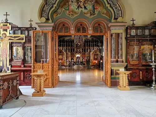 Candlelight in an Orthodox church