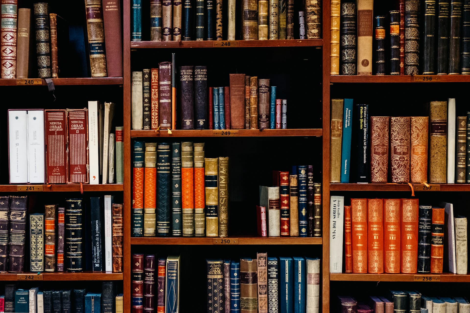 Shelves of Orthodox theological and reference books